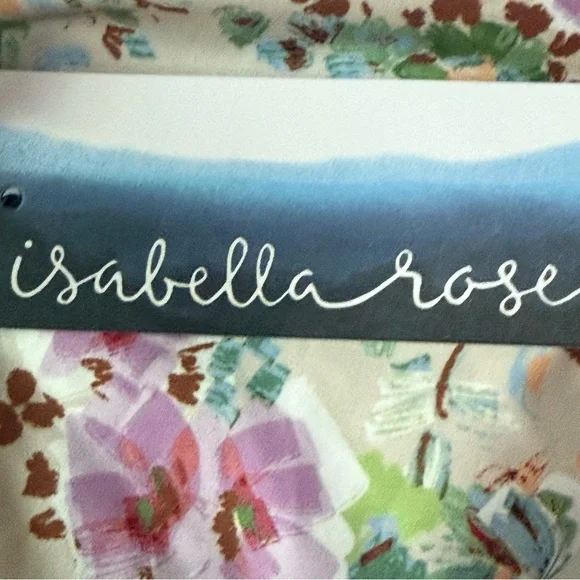 Isabella Rose Liberty Lane Fashion Swim Top with Front Tie NWT Size L - Picture 6 of 8